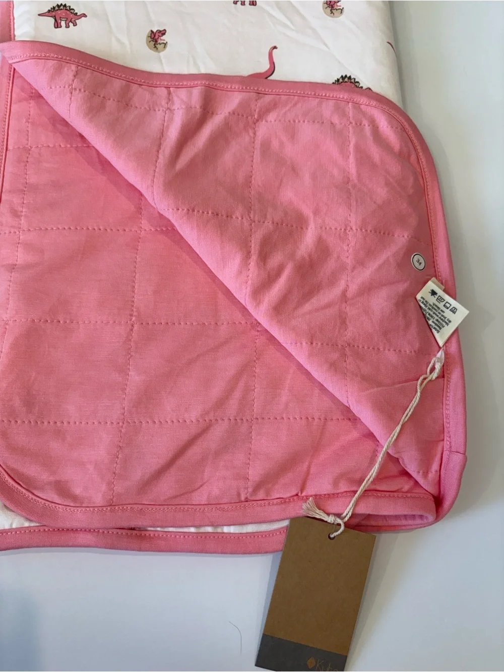 KYTE Rose Pink Jurassic Baby Baby Blanket NIB 1.0 TOG